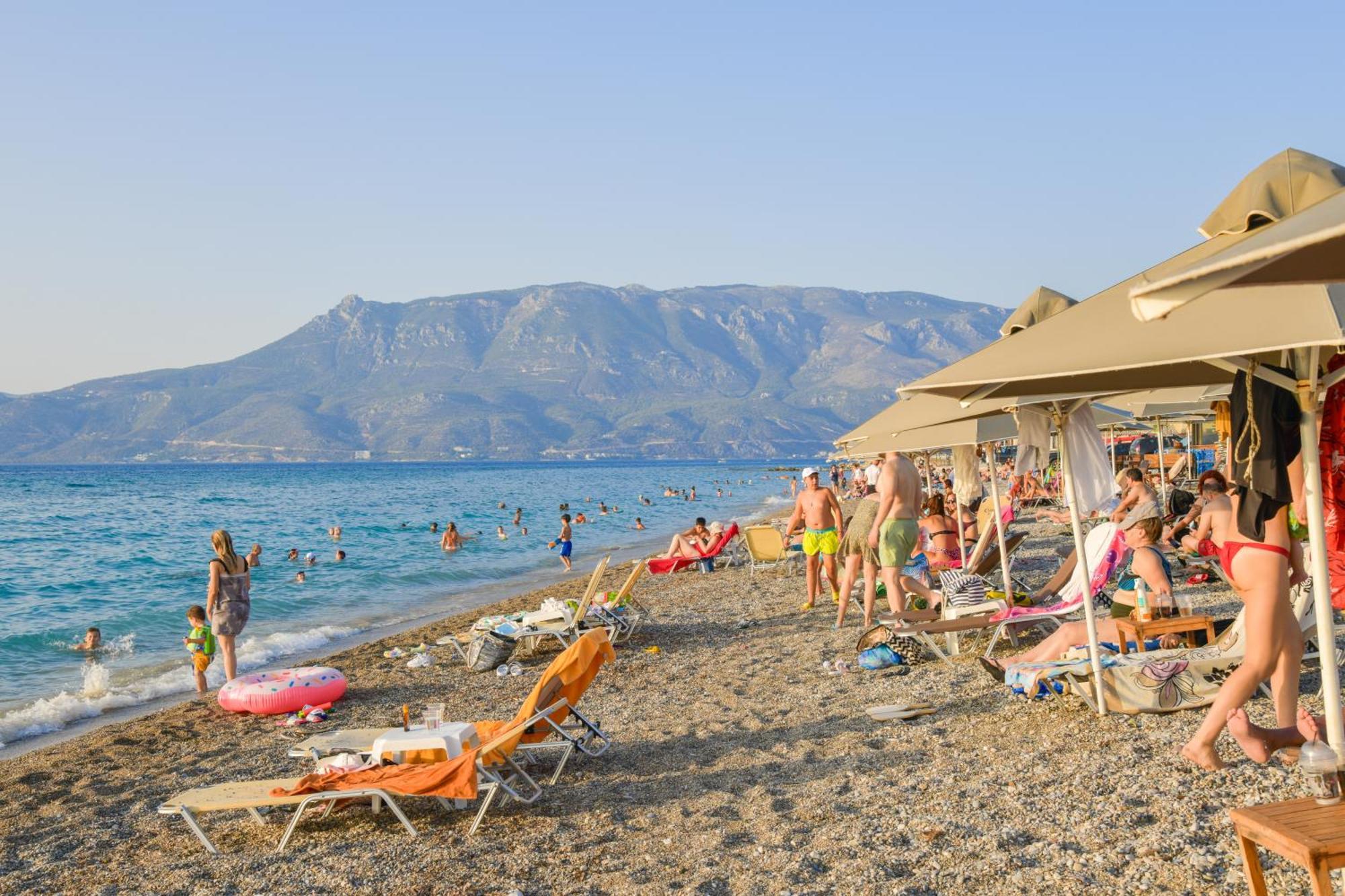 Beach Blue Villa Corinth Eksteriør billede